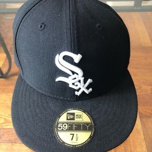 NewEra (black) SOX hat.